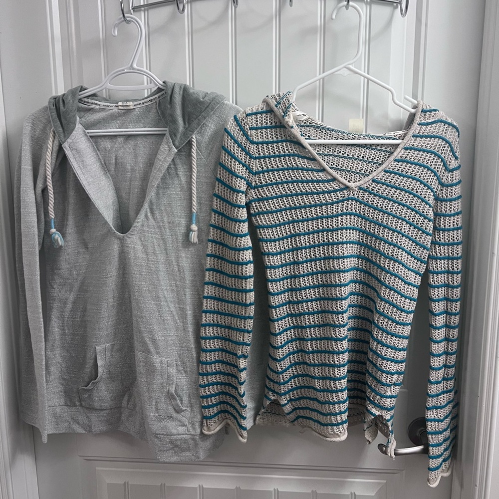 Striped and Solid Hooded Sweaters